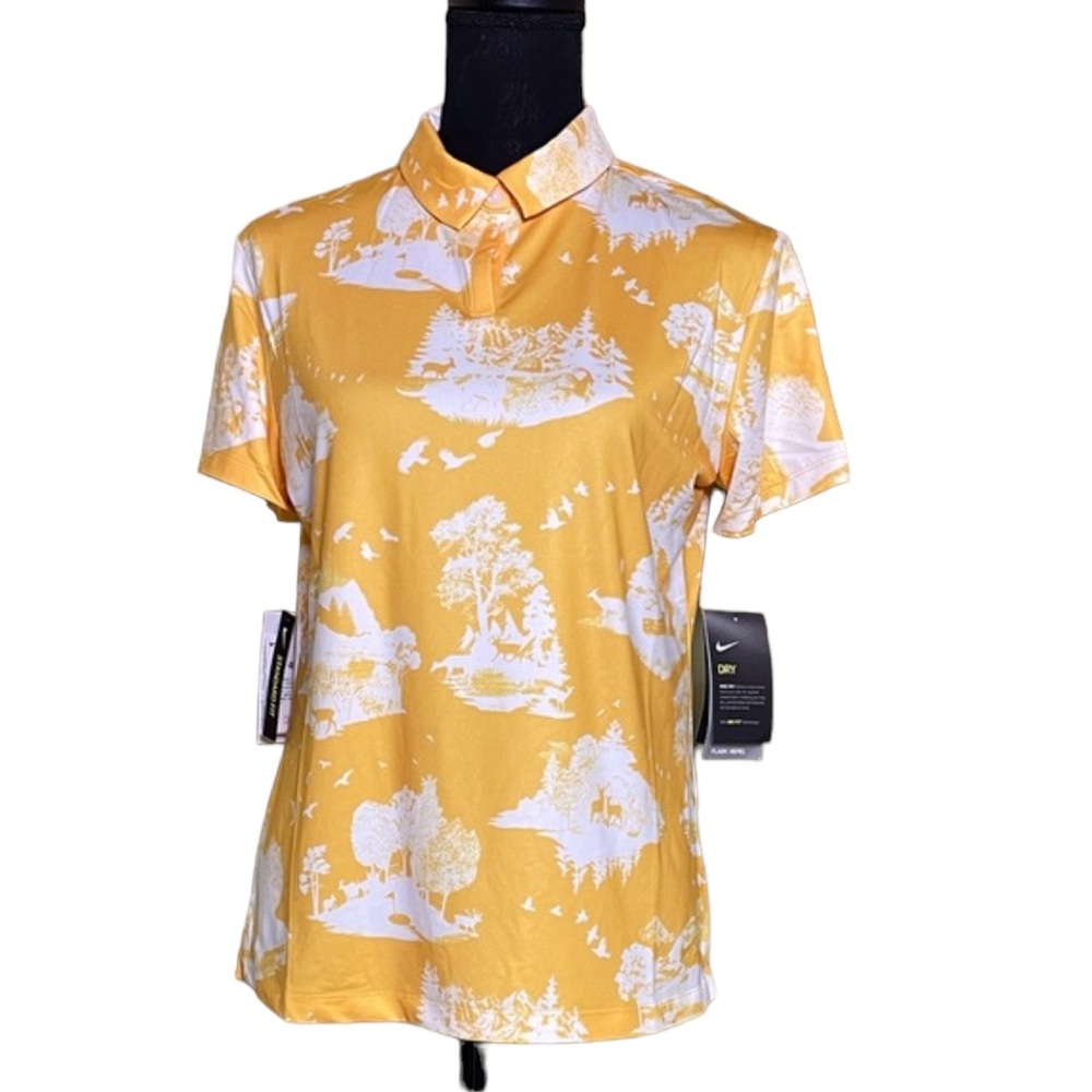 Nike Ladies Dry-FIT UV French Printed Polo NWT  (M) - Picture 2 of 11